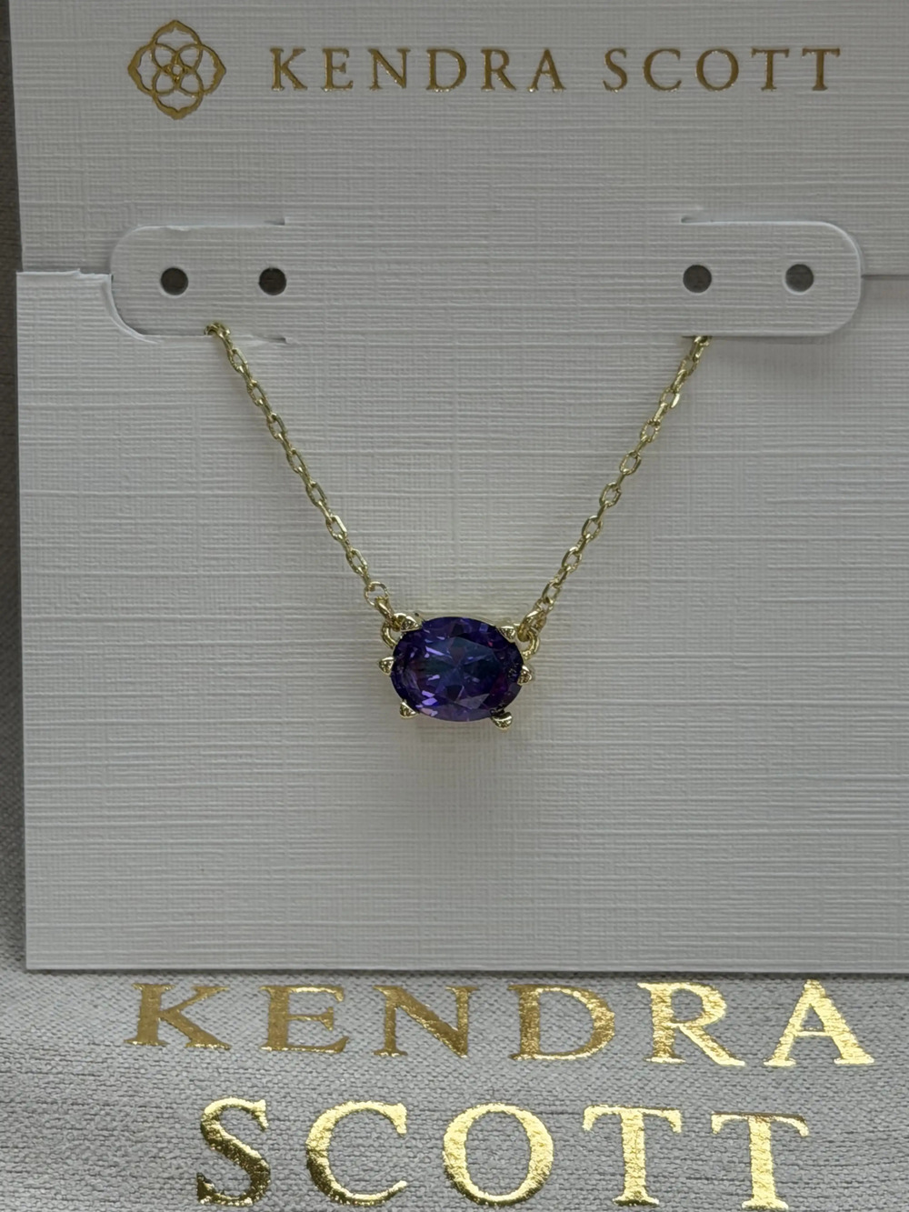 Kendra Scott Purple Pendant Necklace